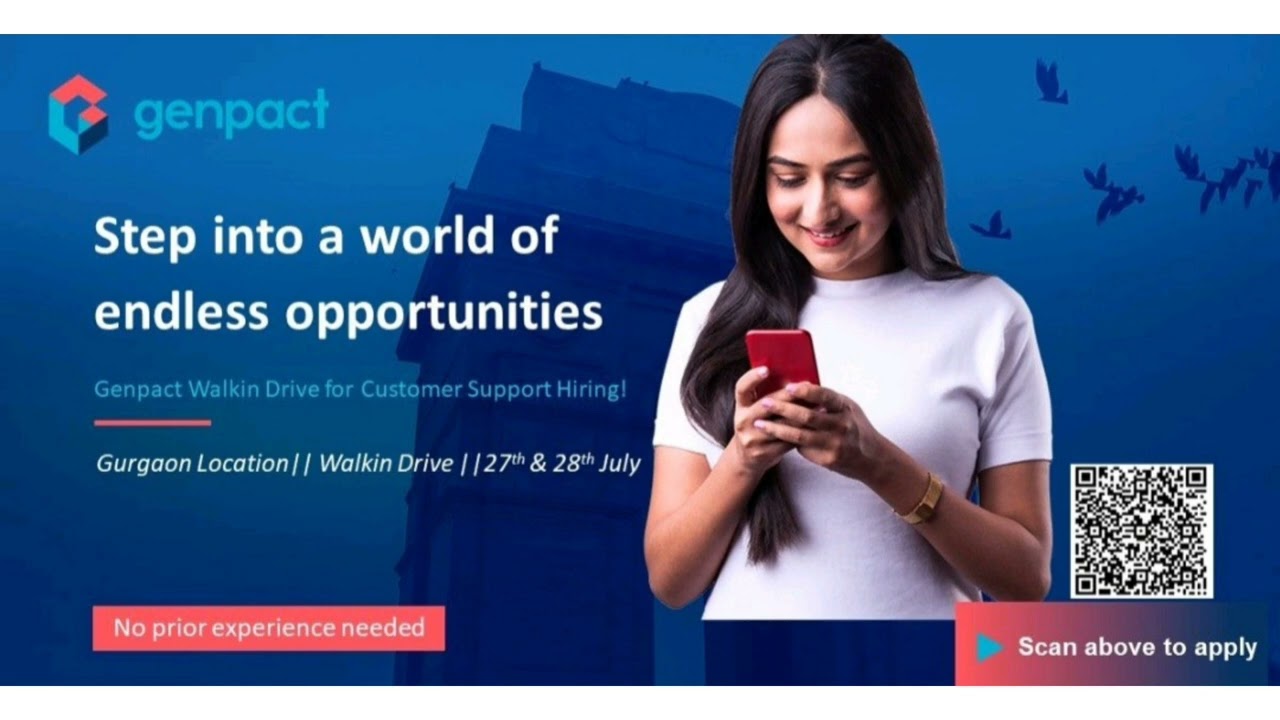 Genpact Walk-in Drive for Freshers!!