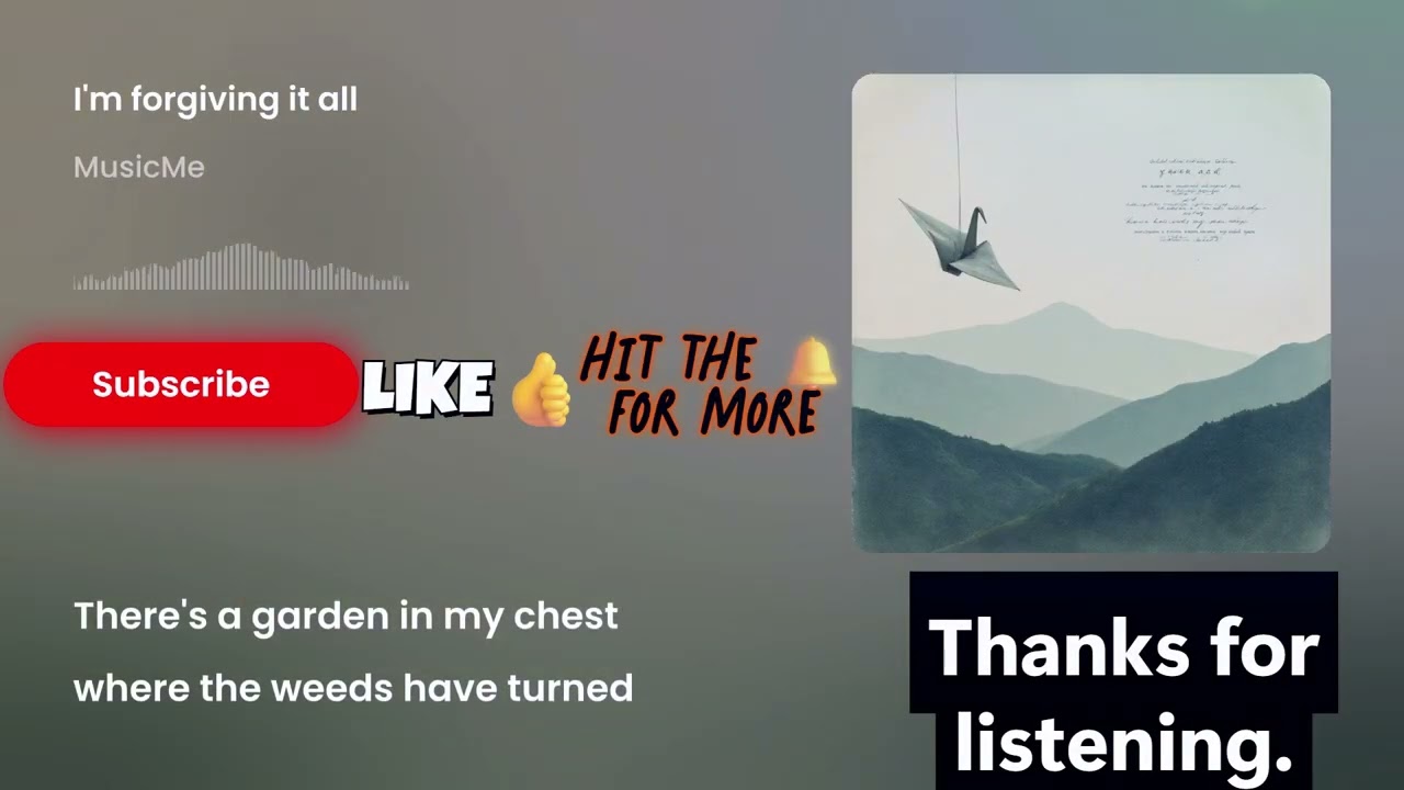 MusicMe - I'm forgiving it all (Lyrics)