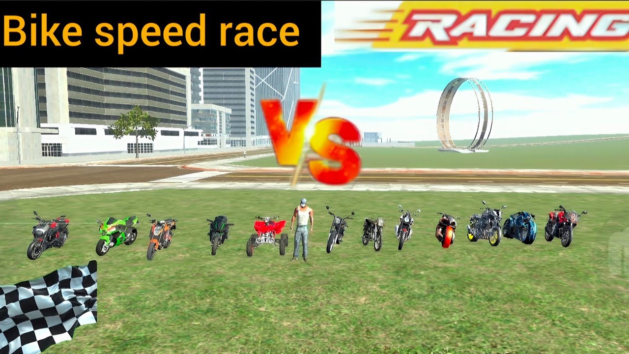 All bike speed test indian bike driving 3d ninja vs royal enfield  #indianbikedriving3d