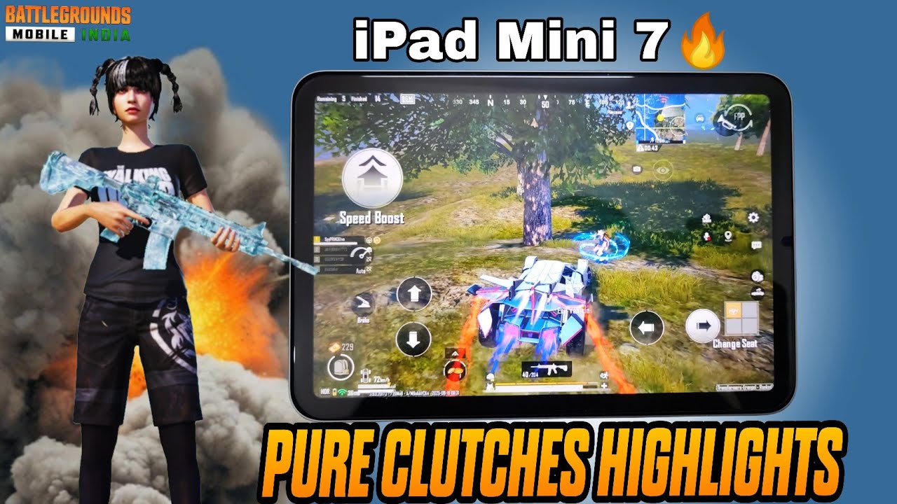 Pure BGMI Clutches 🔥 | iPad Mini 7 PUBG/BGMI 60FPS Gameplay Test ✅