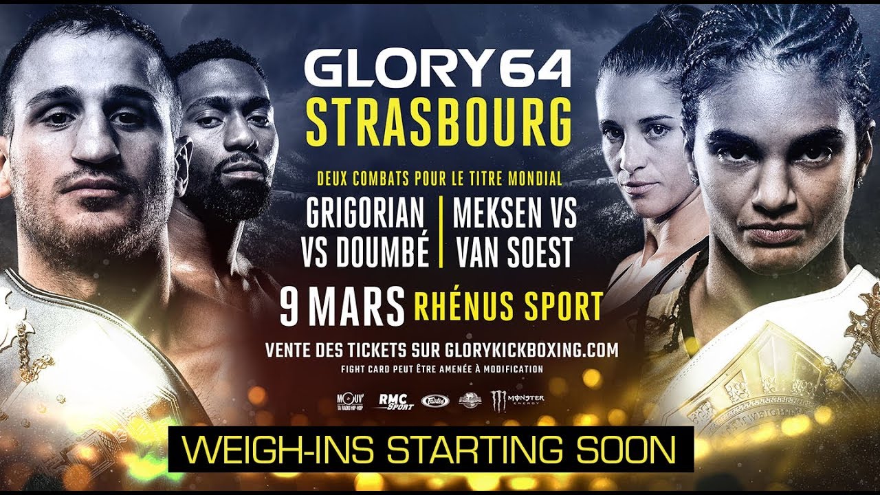 GLORY 64 Strasbourg: Official Weigh-Ins