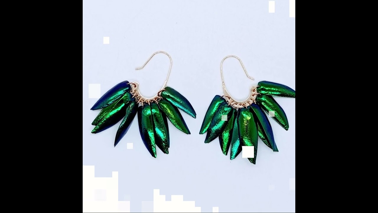 Jewel Beetle Earrings | Sustainable Jewelry