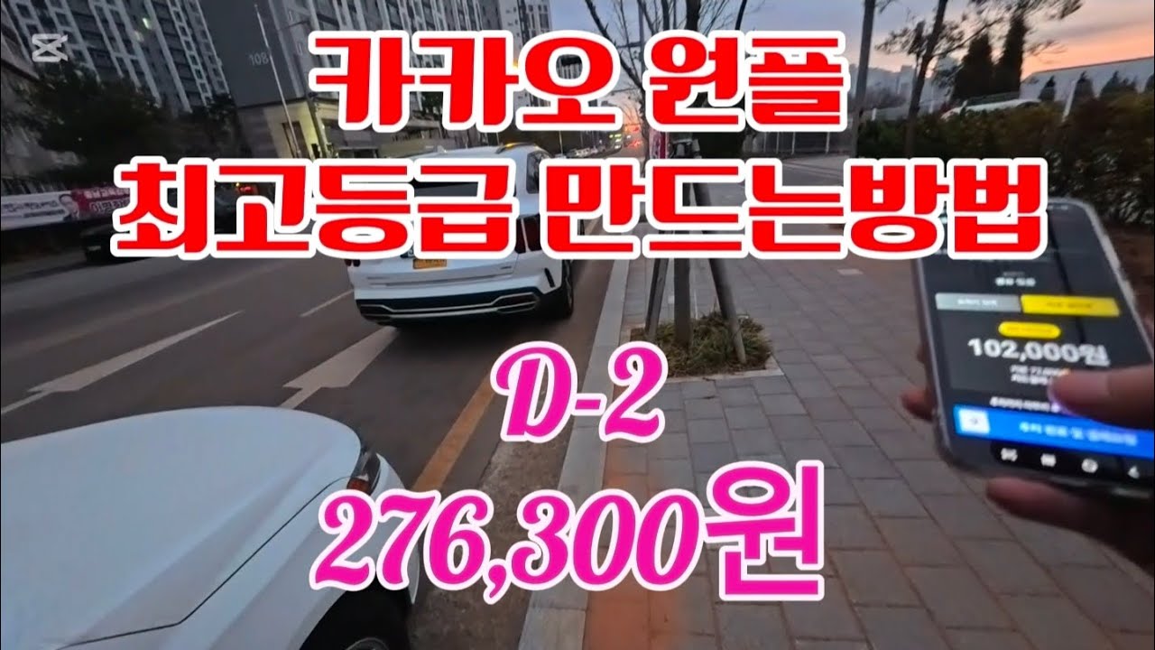 카카오 원플 1티어 등급 만드는방법 D-2 #대리운전 #대리기사 #카카오 #카카오대리 #음주사고 #음주단속 #사건사고 #음주운전처벌 