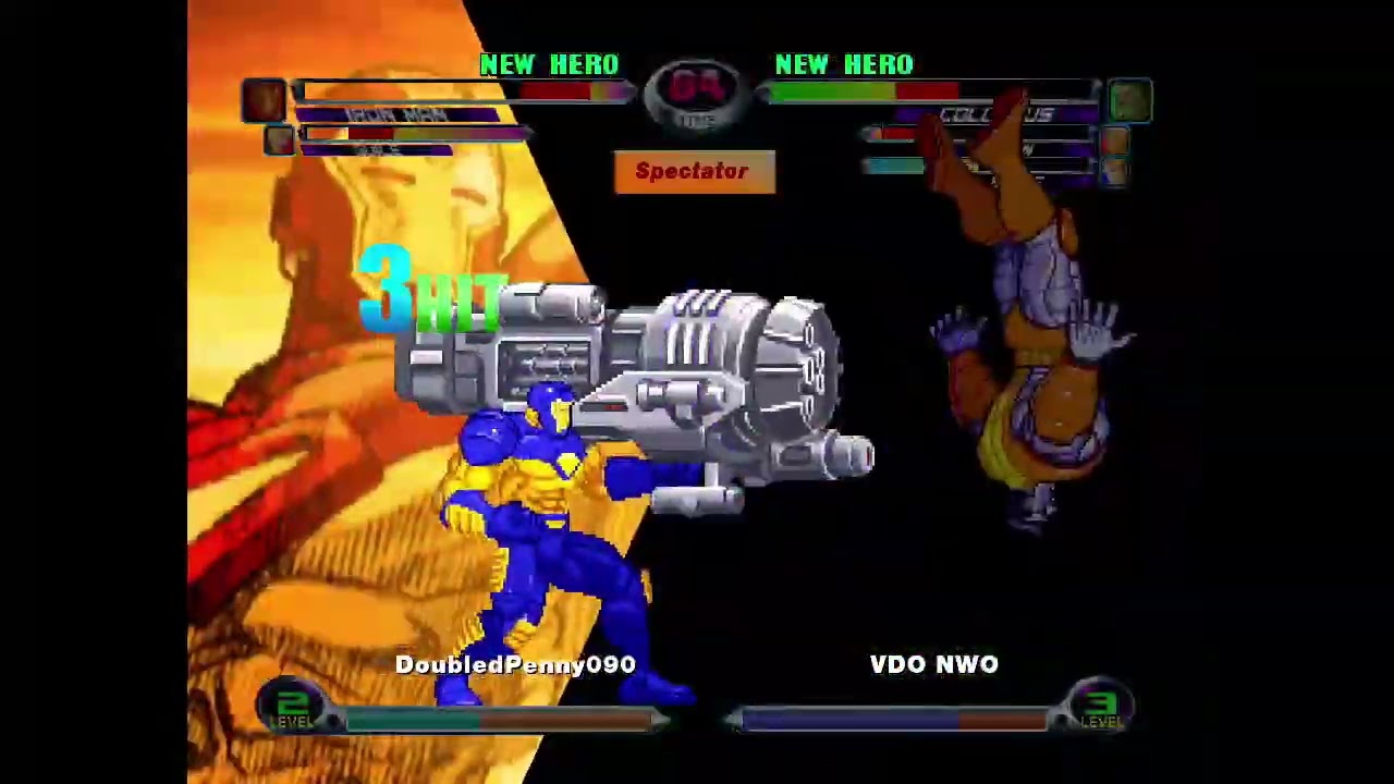 MvC2: Tenderloin - Iron Man 12 Fierce Infinite to Proton Cannon 100% Sequence .:6.22.22:.