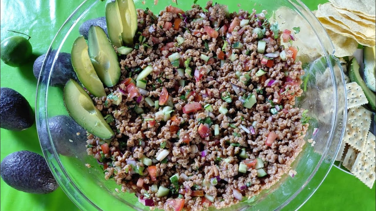 Delicioso y nutritivo CEVICHE  de soya  🥗🍴🤍