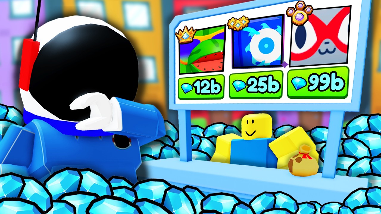 Wydałem 100 MILIARD&Oacute;W KLEJNOT&Oacute;W w Pet Simulator 99!!