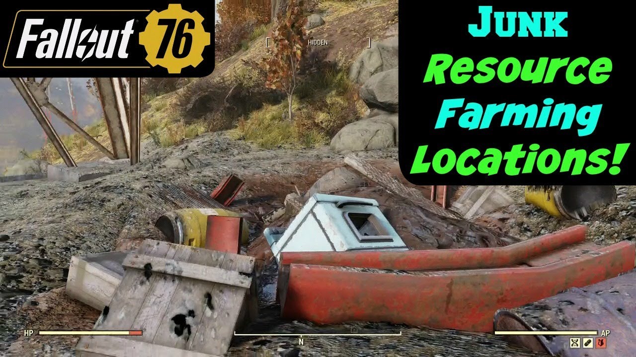 Fallout 76: Места добычи ненужных ресурсов!
