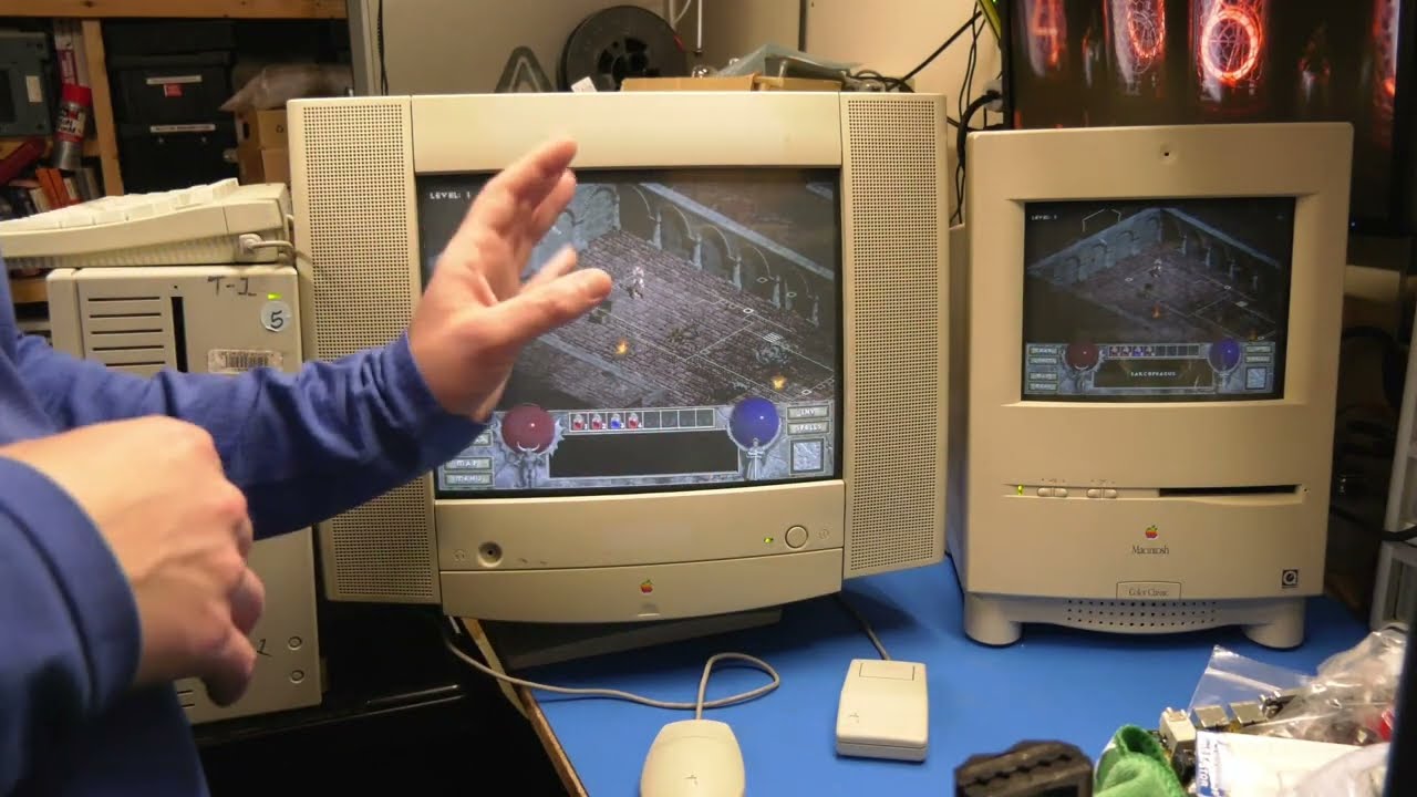 Macintosh Quadra 700 versus a Mystic Color Classic