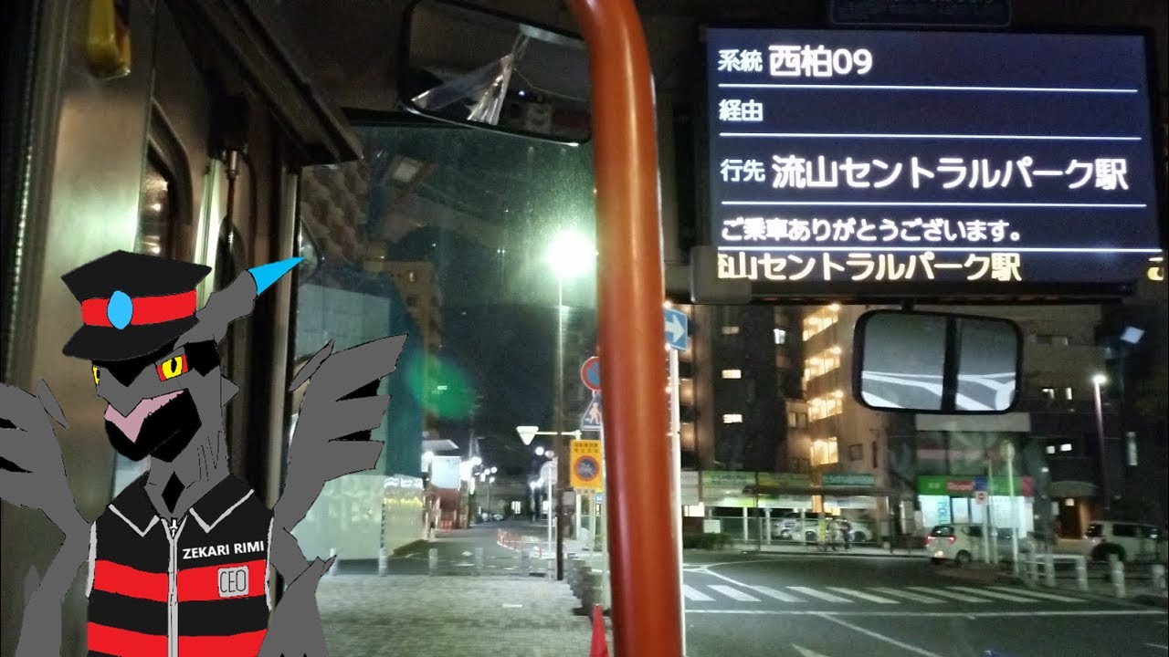 [全区間前面展望] 東武バス 西柏09 南流山駅 - 流山セントラルパーク駅 Minami Nagareyama - Nagareyama Central Park Station (Liesse)