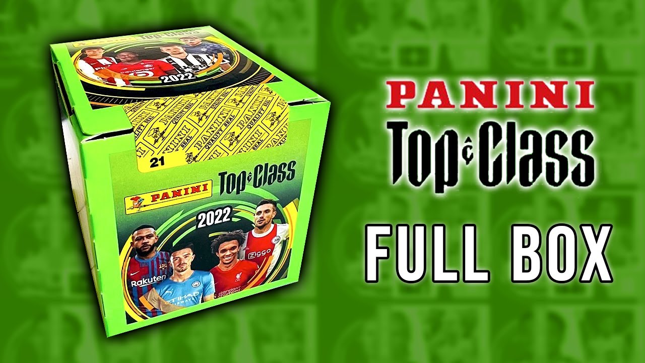 открытый полный коробка (180 наклейки) | Panini TOP CLASS 2021-22 коллекция стикер | 36 ПАКЕТЫ!!!