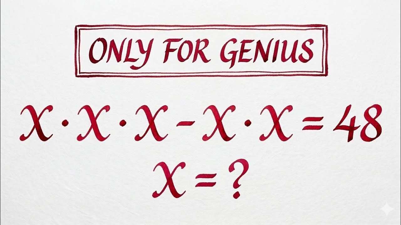 Only a GENIUS can solve this! 🧠 | Math Olympiad Challenge
