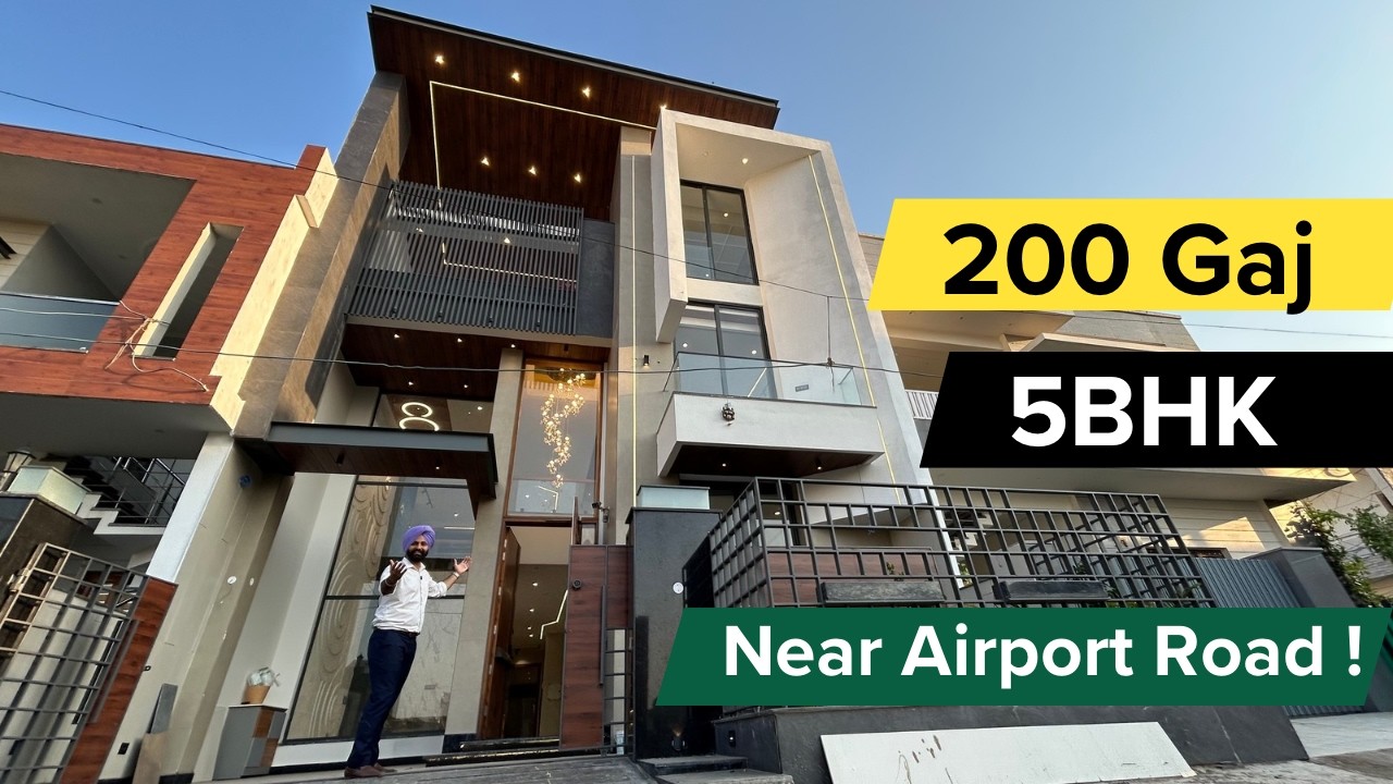 Modern Elevation 5 BHK Duplex House Near Airport Road Sector -123 !