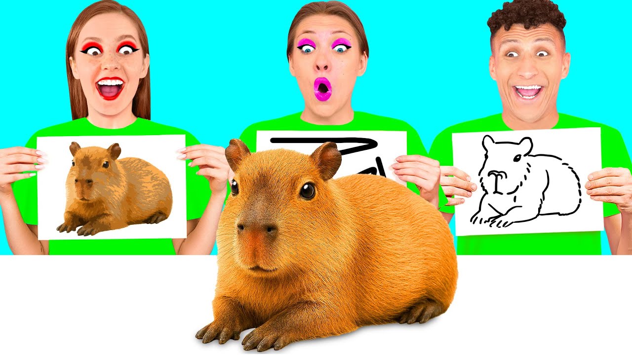 Кто Лучше Нарисует Предмет, Получит Его | Потрясающие Арт-Трюки от RaPaPa Challenge