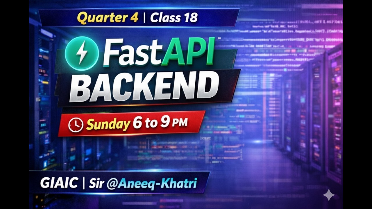 Quarter 4 Class 18 Sunday 6 to 9 pm GIAIC Sir @Aneeq-