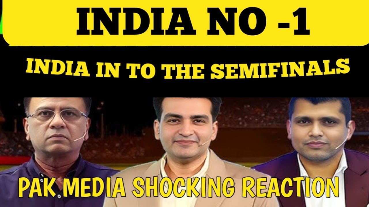INDIA IN TO THE SEMIFINALS | Pak Media Reaction on India vs West Indies||clinical victory by India||