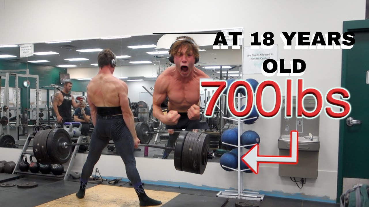 СТАНОВАЯ ТЯГА 700 В 18 ЛЕТ | Мотивация для пауэрлифтинга | Сойер Клатт