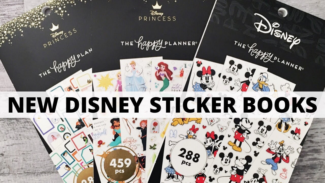 NEW HAPPY PLANNER DISNEY STICKER BOOKS | MICKEY & PRINCESS | Sticker Book Flip Throughs
