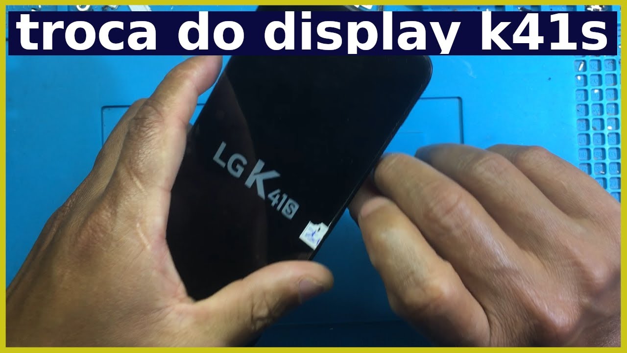 como trocar a tela do lg k41s - frontal completa display e touch