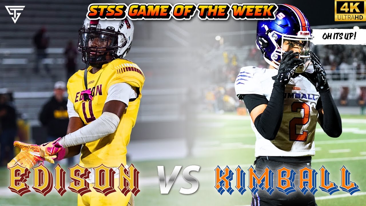 EDISON VS KIMBALL - FRESHMEN WR ALONZO WARD HAD A BIG GAME - WAS IT ENOUGH TO LEAD HIS TEAM TO A WIN