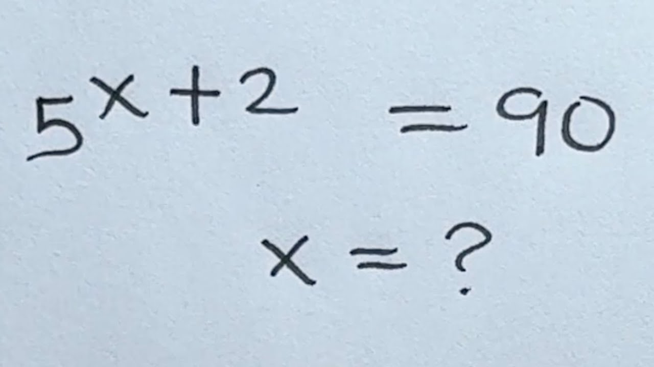 Solve for x in this nice exponential equation | Math Olympiad Mathematics