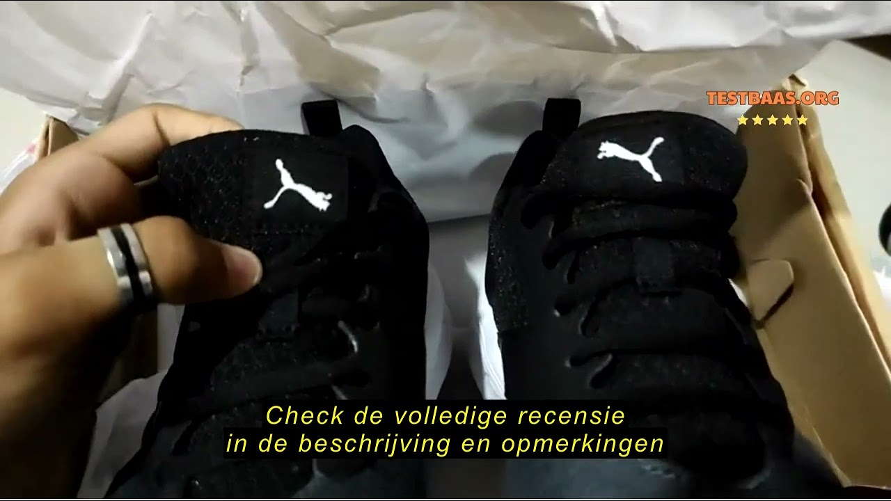 Review PUMA Nrgy Comet Hardloopschoenen uniseks-volwassene, Black White, 44.5 EU