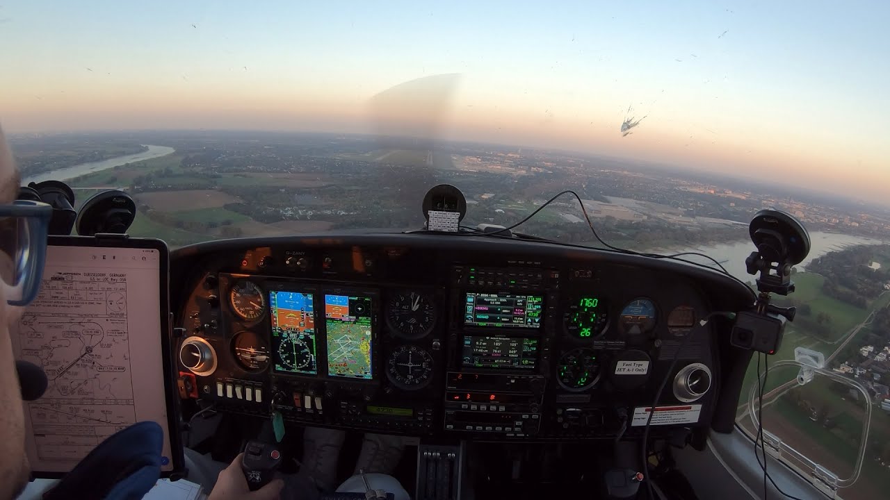 Flying my first International IFR flight in the Diamond DA40 to Dusseldorf