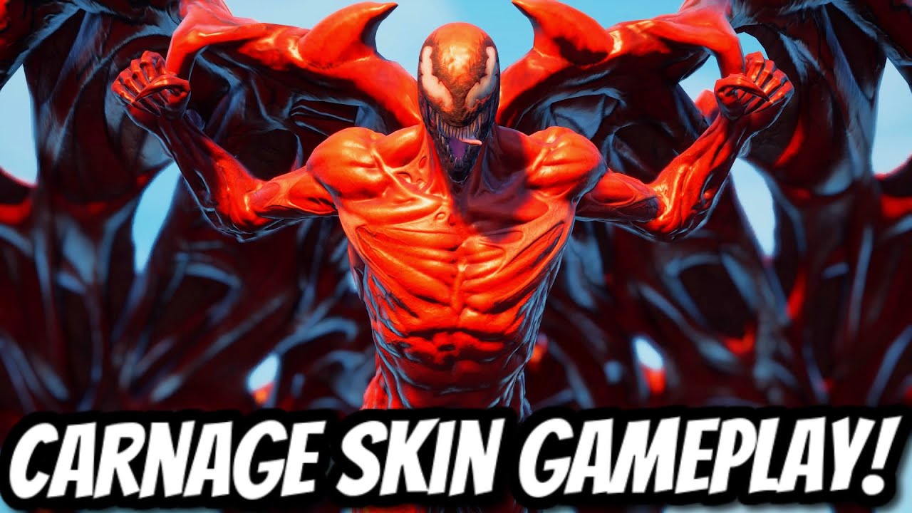 *NEW* FORTNITE CARNAGE SKIN GAMEPLAY! -  Fortnite Battle Royale