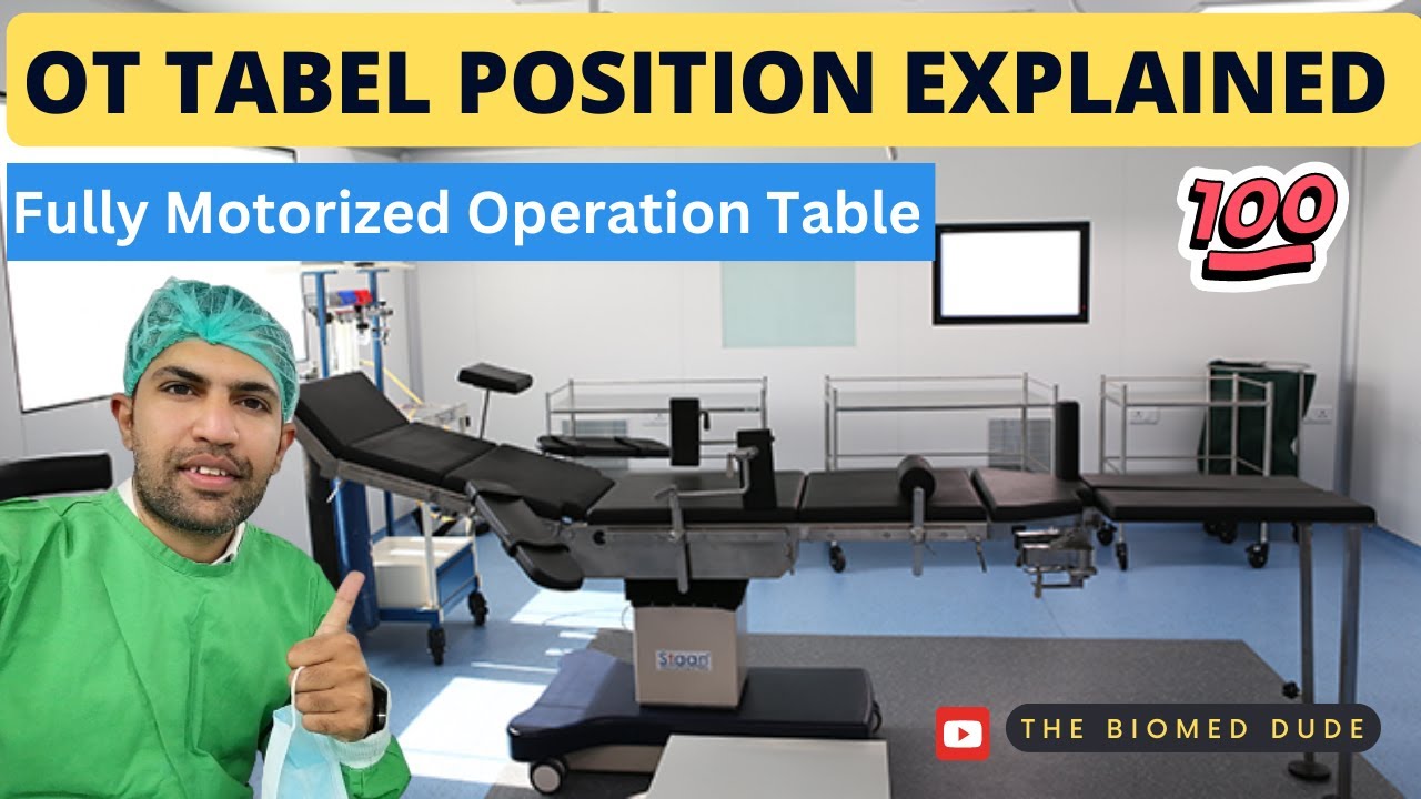 Operation Table position explain | surgical table | OT table functions | Biomed Dude #ottable