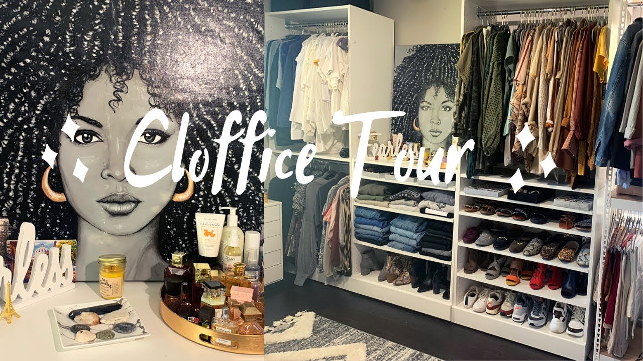 My Updated Cloffice Tour || Organized + Decorated || LivinFearless