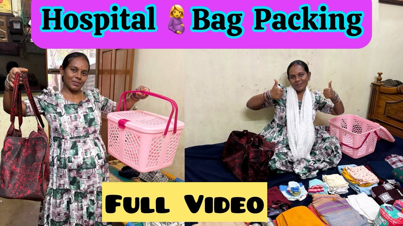Hospital 🤰Bag packing full video#sandiyapalani#tuty#pregnancycare#pregnancylifestyle#hospitalbag