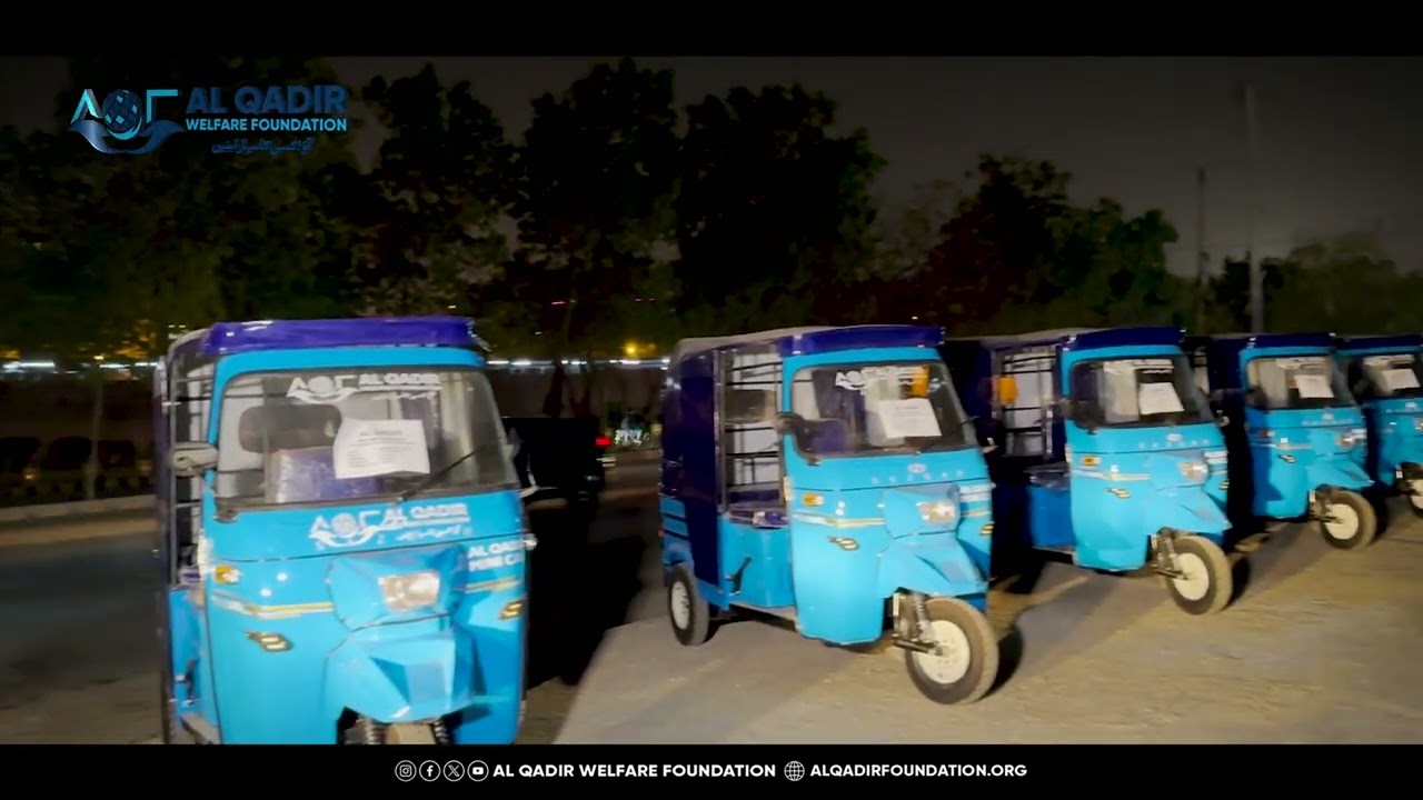 The 2nd Rickshaw Distribution Ceremony under Al Qadir Welfare Foundation's Apna Rozgar Scheme