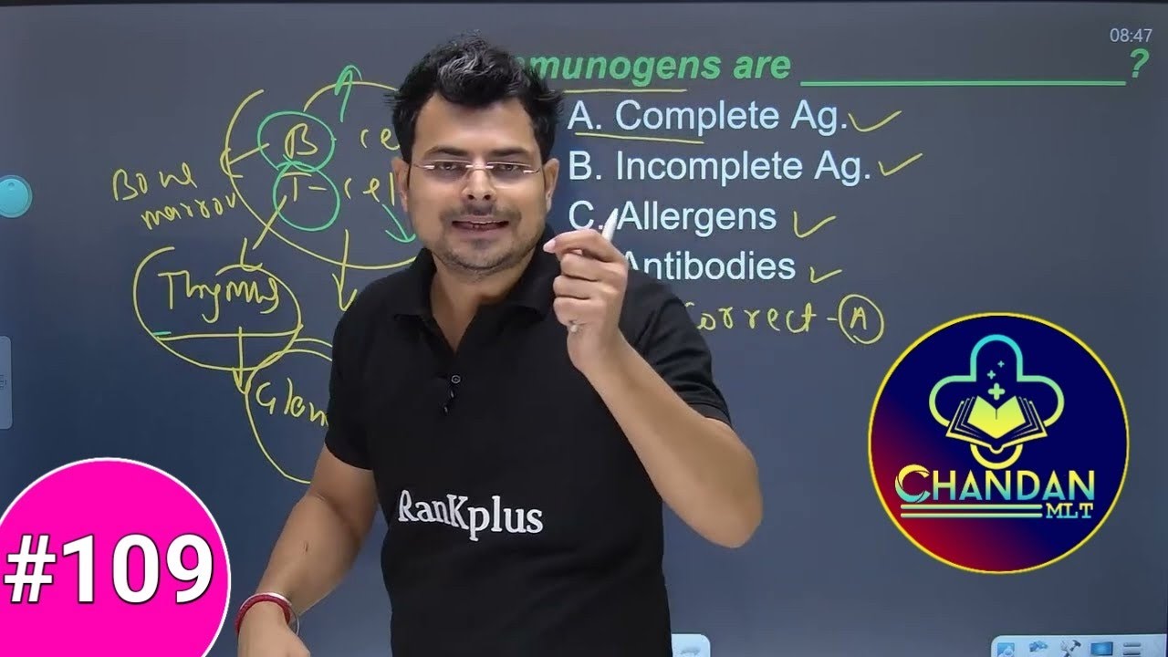 LAB TECHNICIAN MCQ'S #109 | lab technician classes | Chandan Mlt