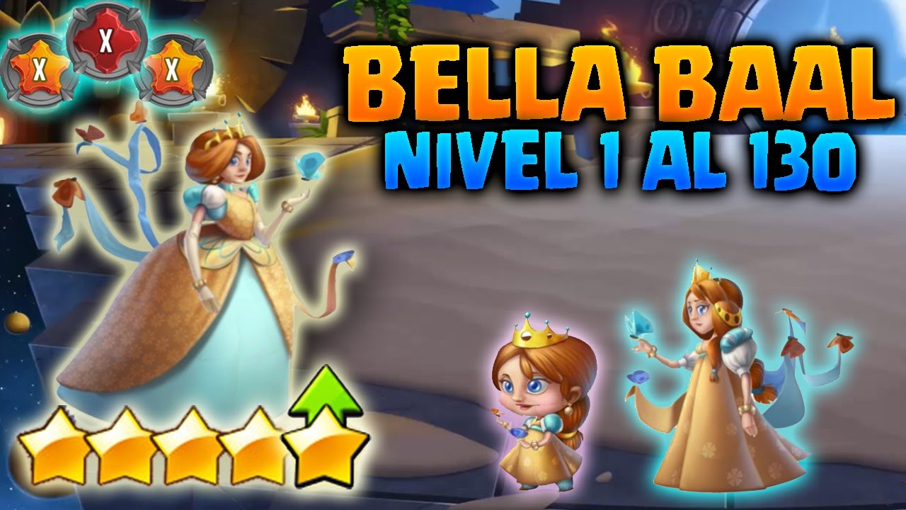 Monster Legends - Bella Baal - Nivel 1 al 130 & Combate | Review Ataques