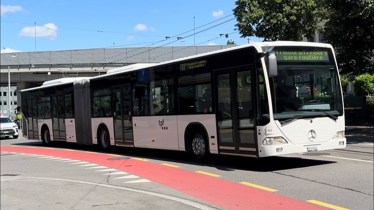Seltener Bus in der Schweiz! Bahnersatz mit MB Citaro O530G zwischen Bern und Freiburg