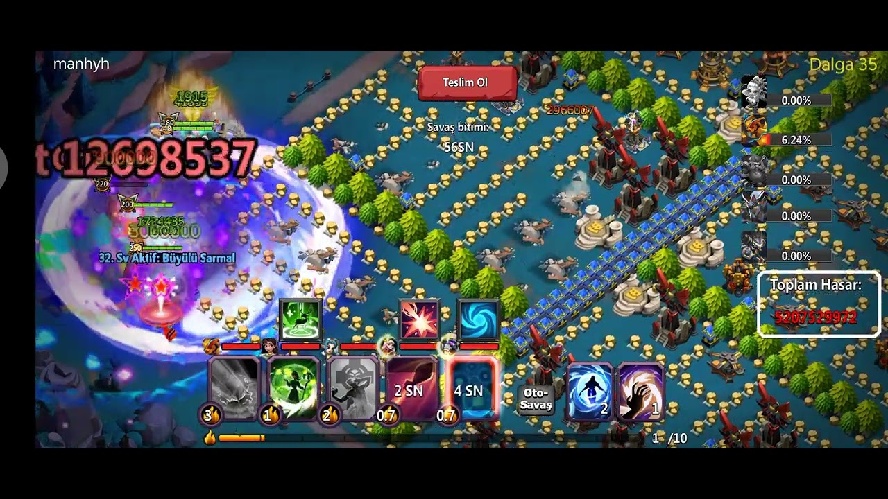 Clash of Lords 2 Battle Royale 🔥 My CK + SS lineup in action!.#clashoflords2 #col2creators