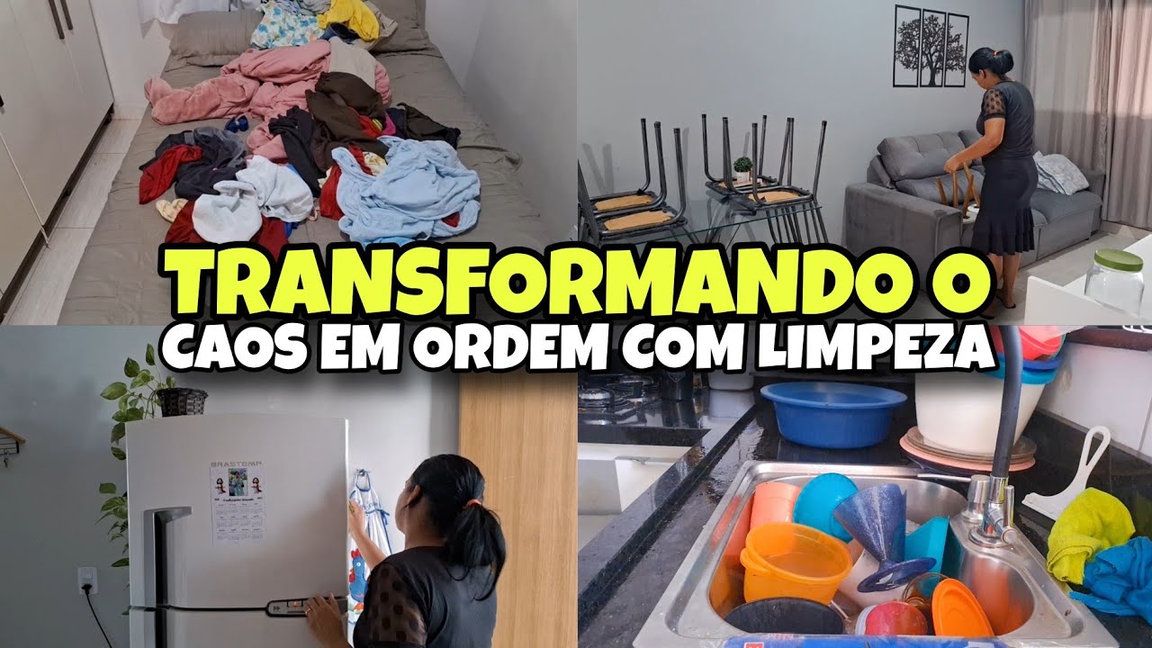 TRANSFORMANDO a CASA com LIMPEZA e ORGANIZAÇÃO | Fiquei um DIA sem LIMPAR e a BAGUNÇA tomou de CONTA