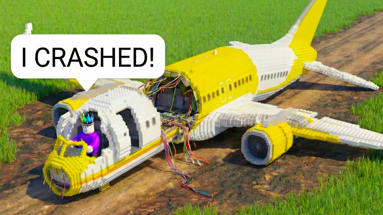 I Fly a FULL Passenger Plane on Roblox BUT Crashed With EVERYONE On Board