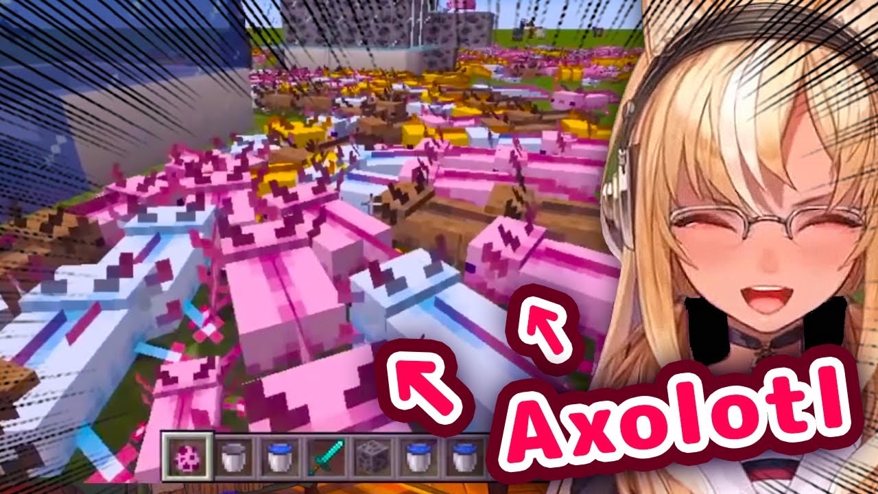 Flare Shows Viewers Her Scary Axolotl Farm 【ENG Sub/Hololive】