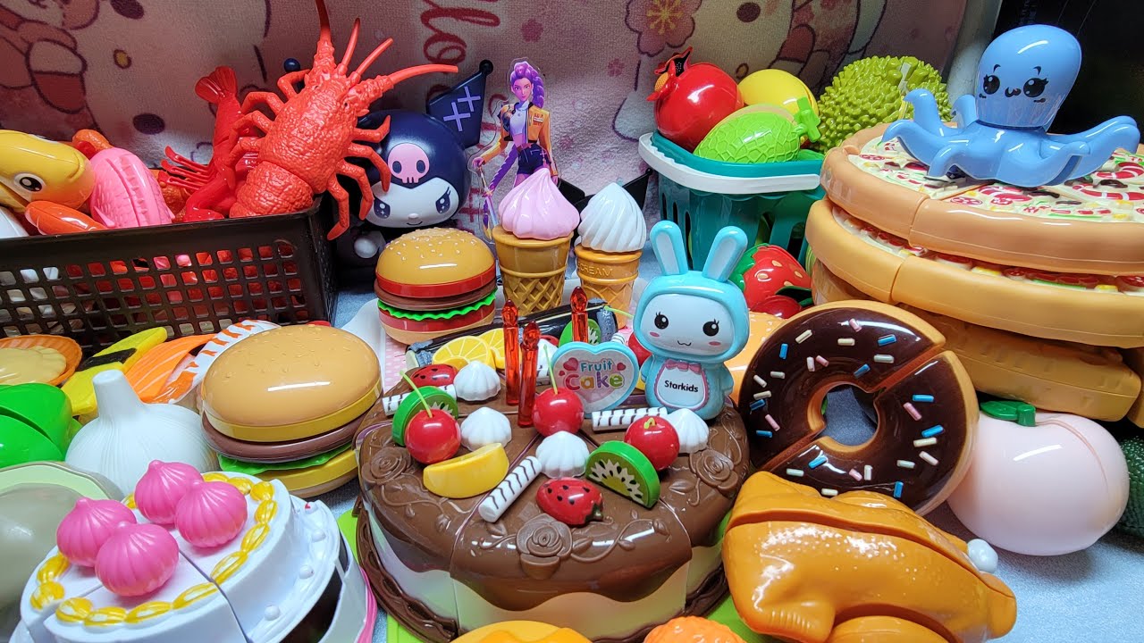 satisfying  Cutting Yummy fruits chicken 🎂  asmr toys  live