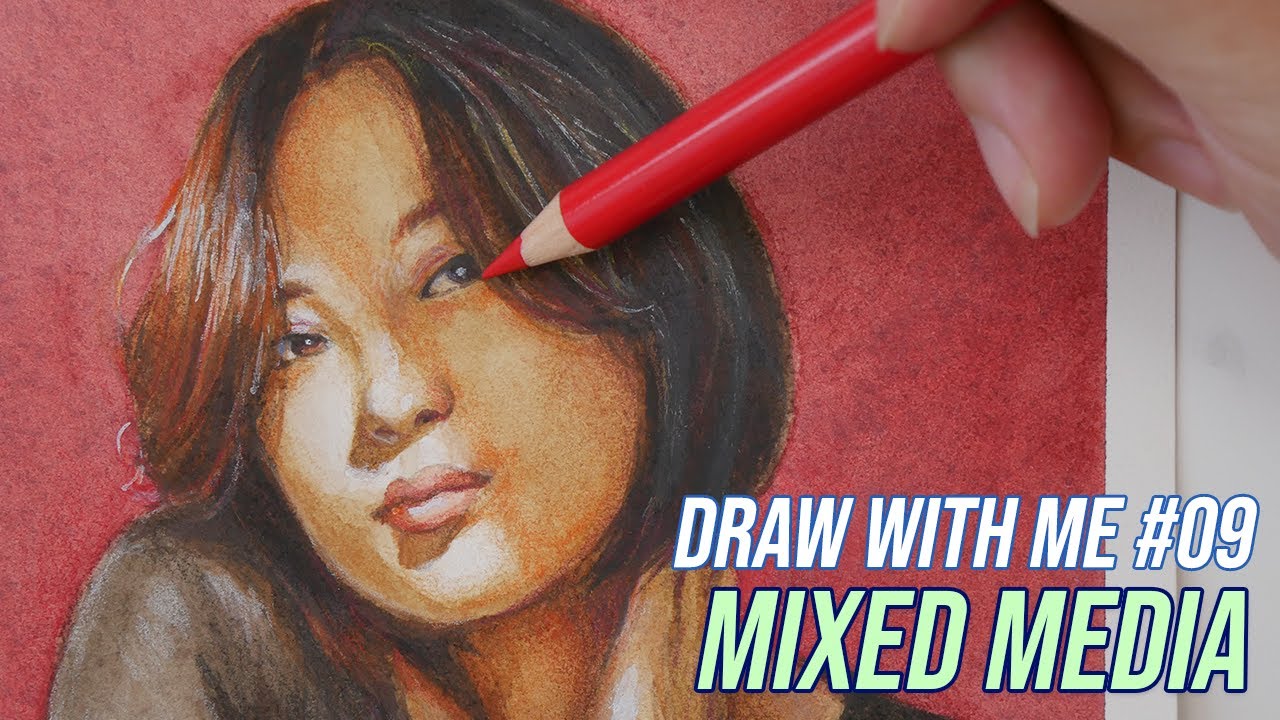 Draw with Me Mixed Media 🌳 Testing Cellulose vs Cotton Watercolor Paper for Beginners