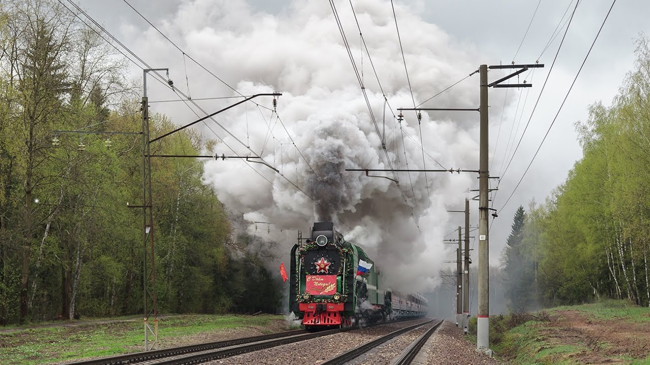 Паровоз П36-0110 и П36-0120
