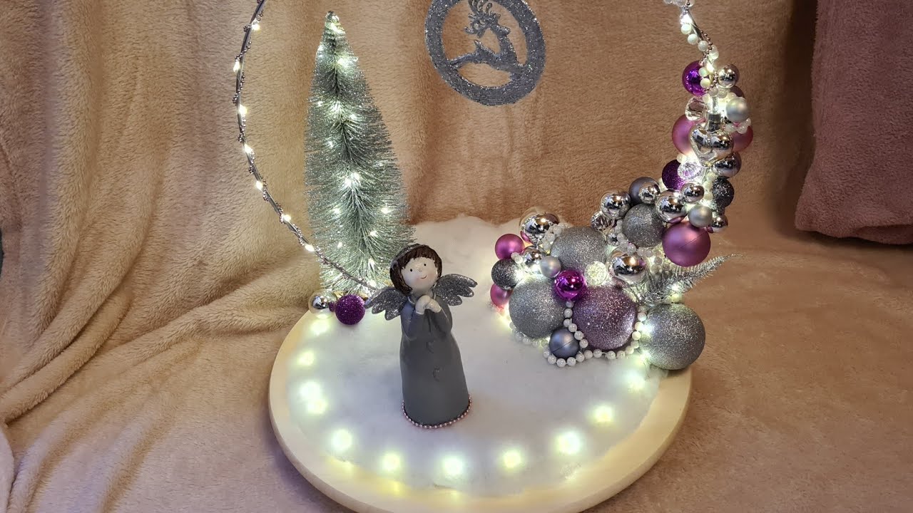 Metallring Drahtring Weihnachtsdeko Silber/Rosa | DIY Deko