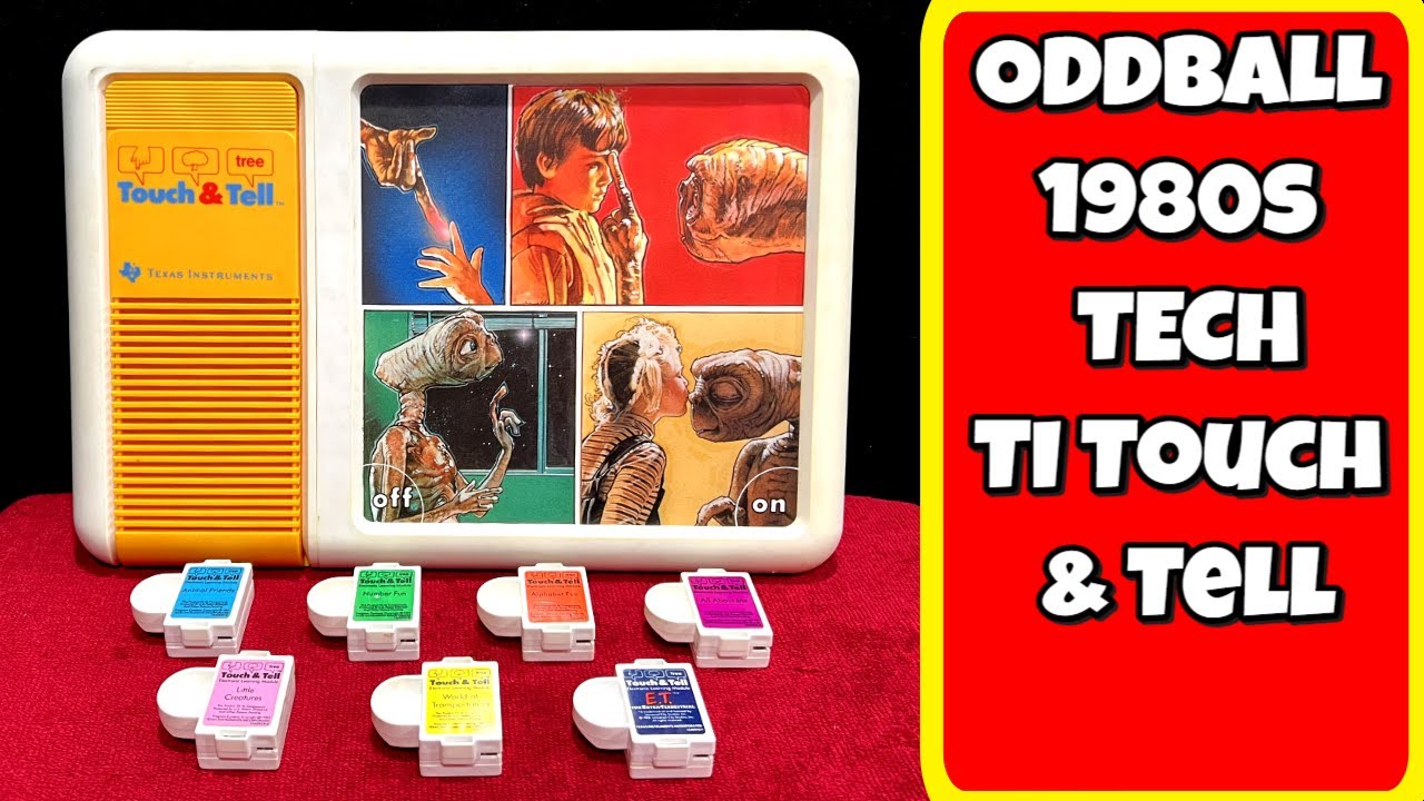 Oddball 1980s Tech: TI Touch & Tell Plus Rare E.T. cart!