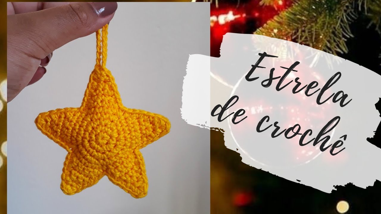 ENFEITE DE NATAL - ESTRELA AMIGURUMI