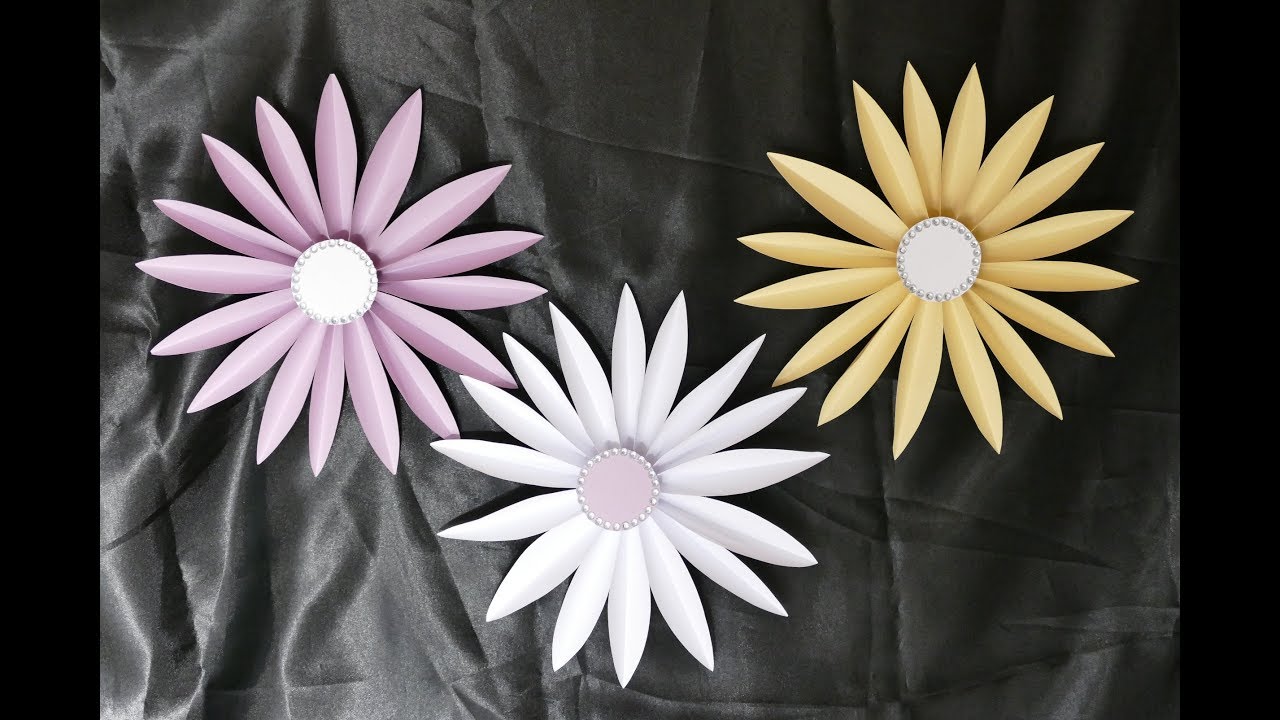 XXL Blüte basteln – Frühlingsdeko basteln – DIY Wohndeko – Basteln mit Papier