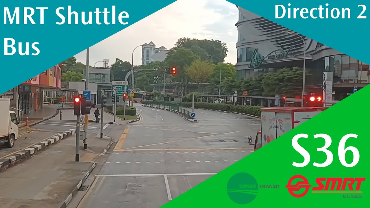 Singapore MRT Shuttle 36 Bus Service Route Visual (Direction 2)