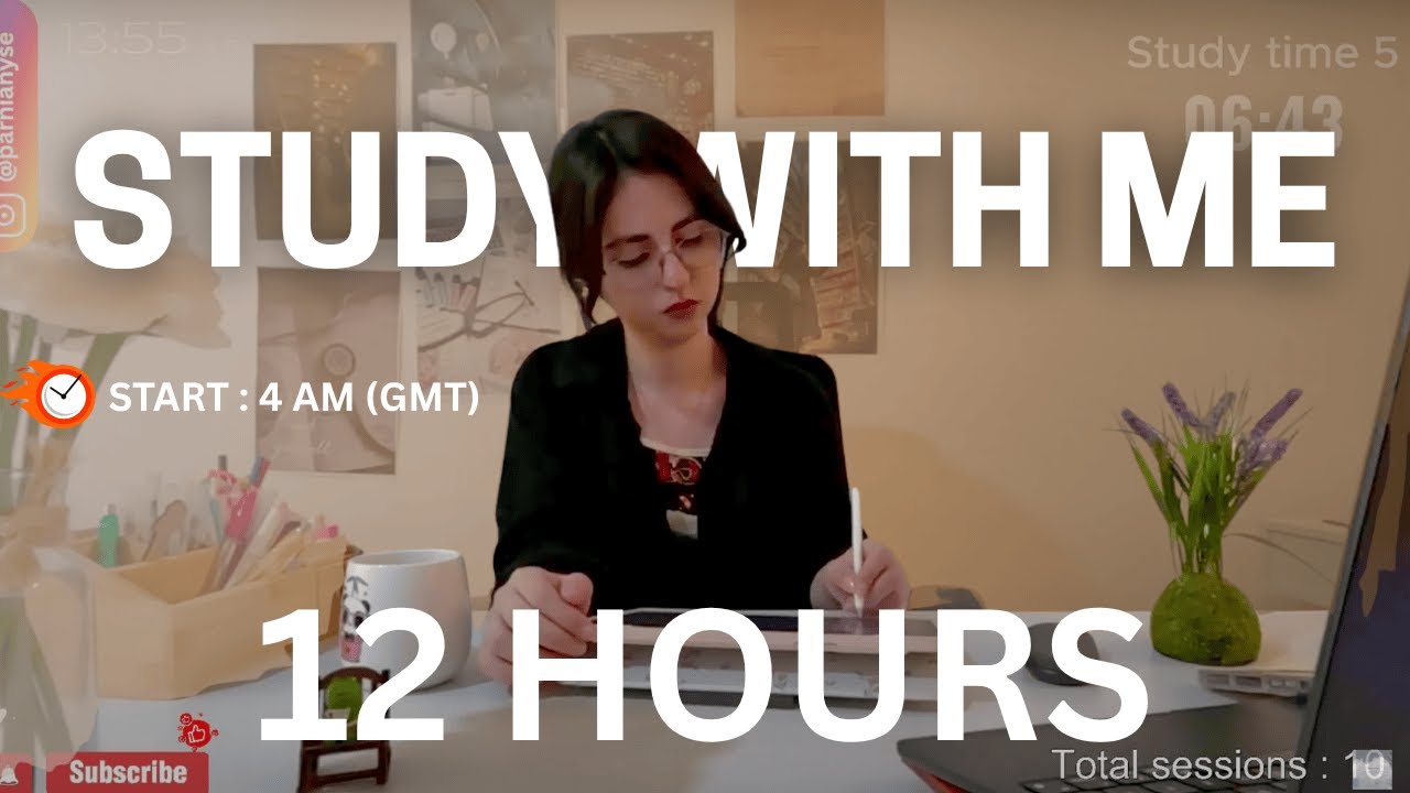 LIVE 13 Hours Study With Me🎯 Goal mode🚨|custom Pomodoro timer ||Med Student 🩺