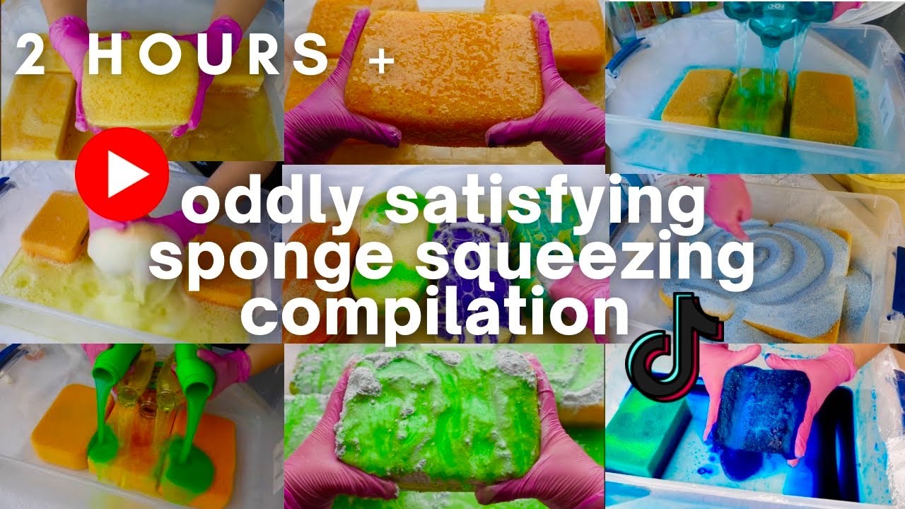 JAN 2024 • Oddly Satisfying Sponge Squeezing Compilation