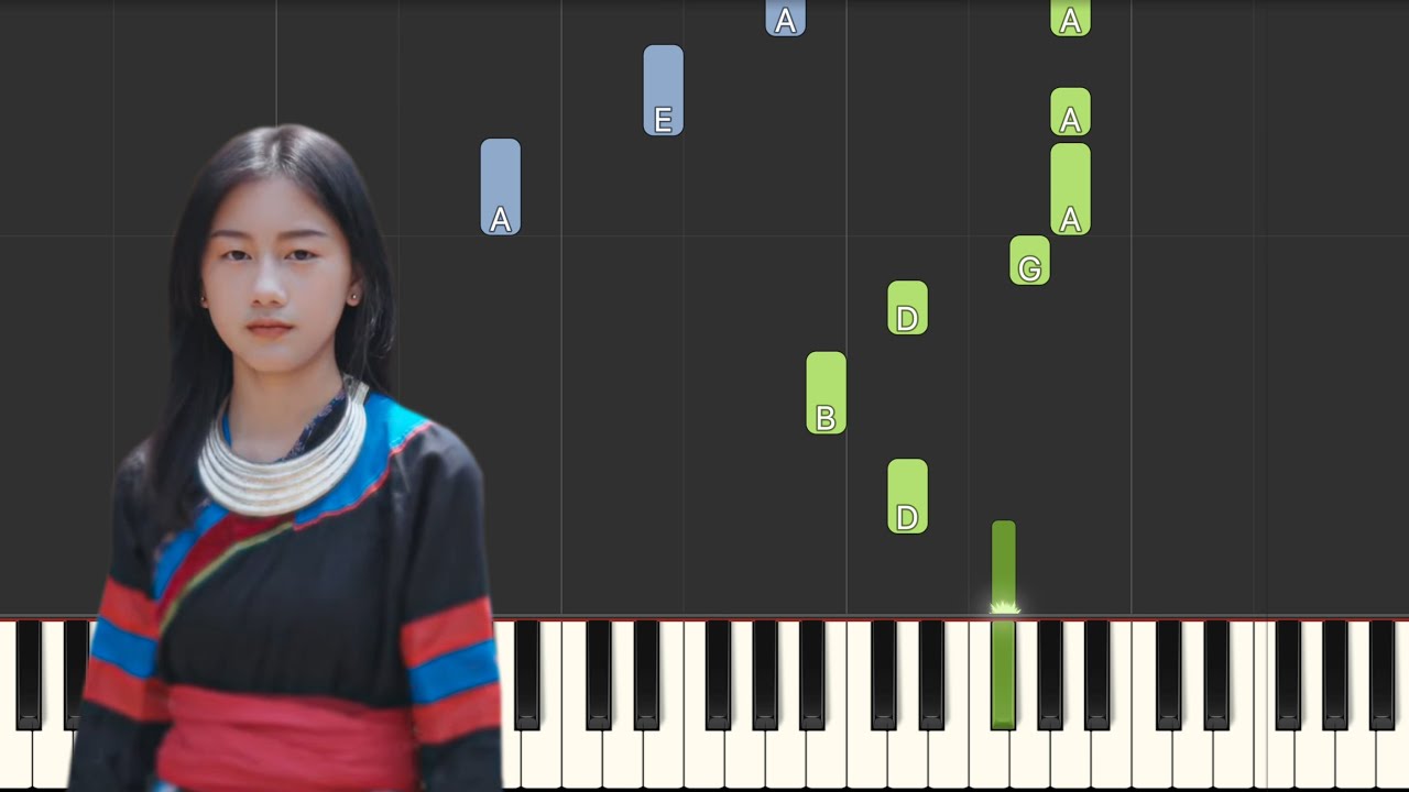 Nkauj Hmoob Dai Siab - Pob Tsuas Vaj | Piano Tutorial by Chou Vang