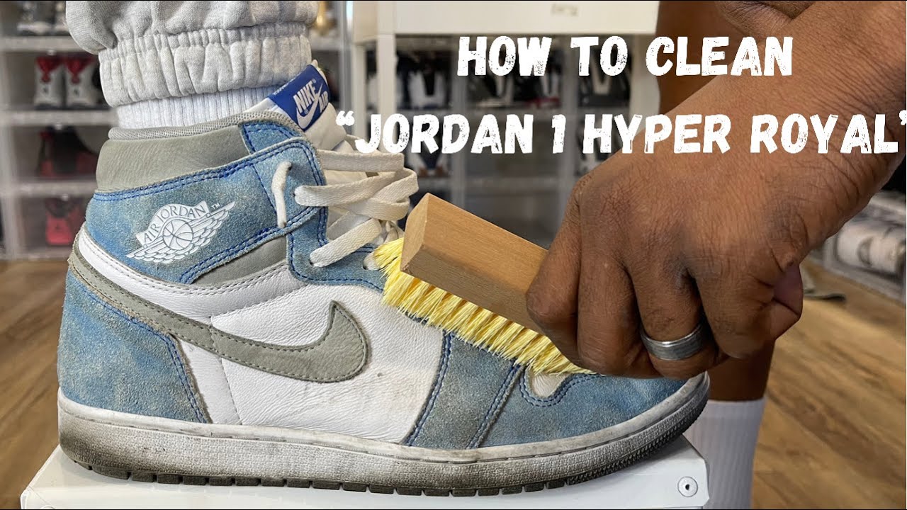 How To Clean 🧽 Jordan 1 “Hyper Royal”